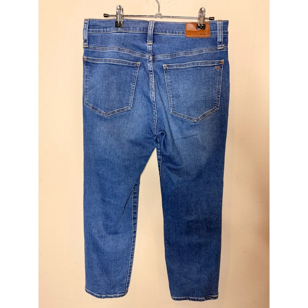 Madewell Roadtripper Stovepipe Jeans 28P Medium Wash High Rise Straight NB012